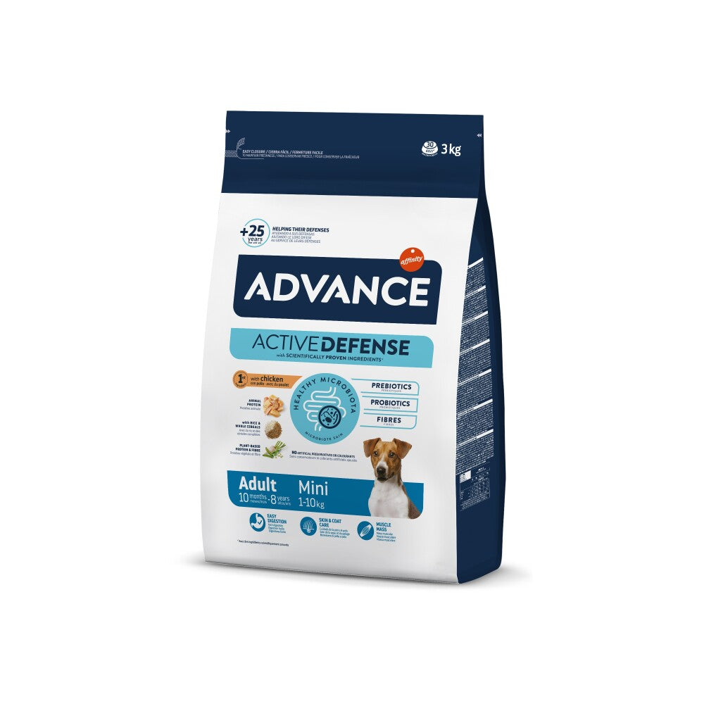 Advance Dog Mini Adult Küçük Irk Tavuklu Yetişkin Köpek Maması 3 KG | SRC: Barcode: 8410650150185